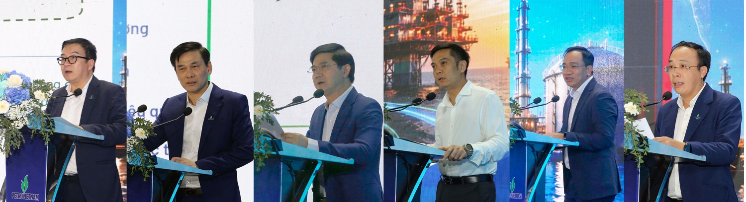 Lãnh đạo các đơn vị thành viên của Petrovietnam phát biểu về các giải pháp được triển khai nhằm ứng phó với biến động từ xung đột Trung Đông.