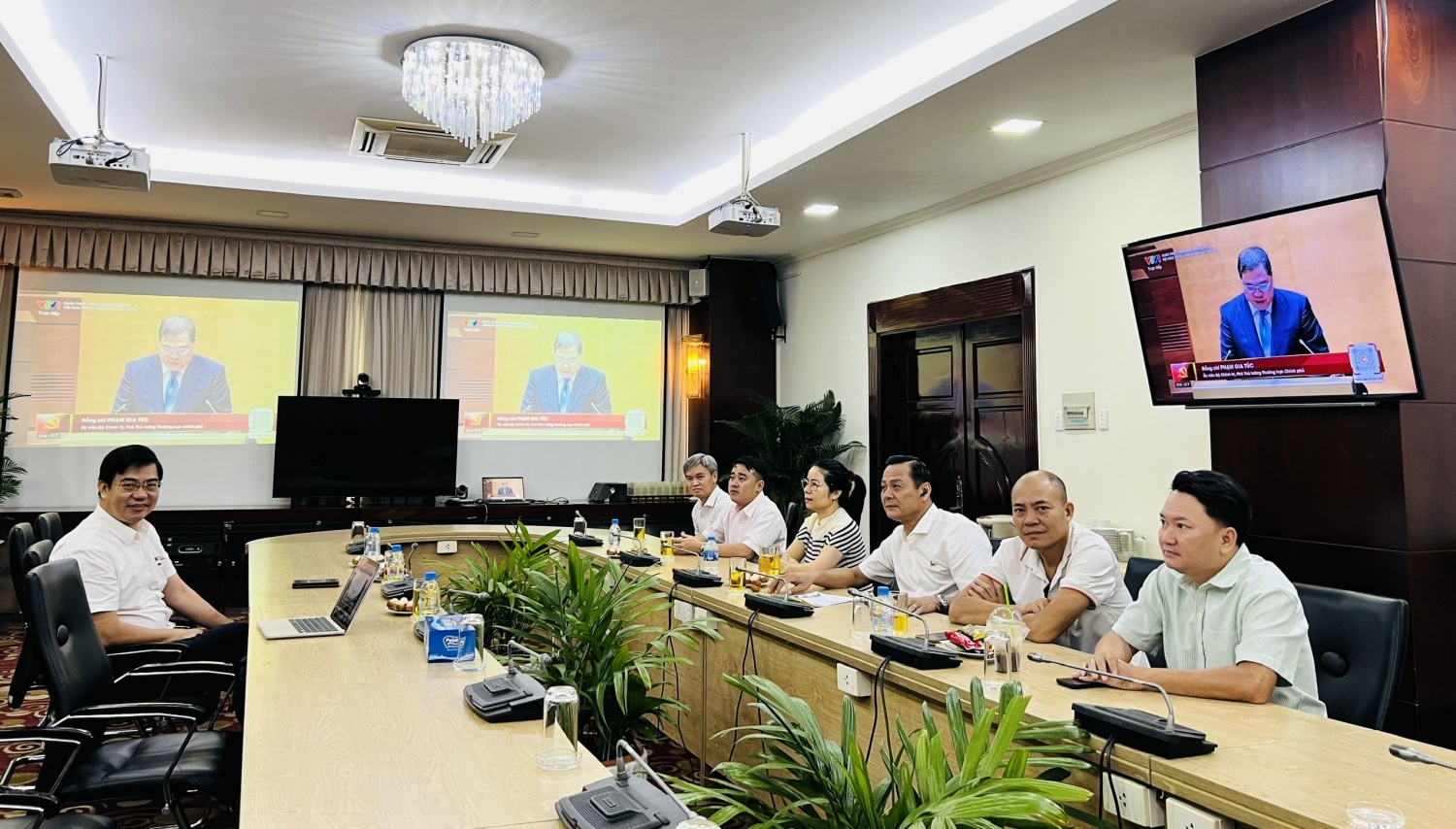 Điểm cầu Văn phòng đại diện Petrovietnam khu vực phía Nam.