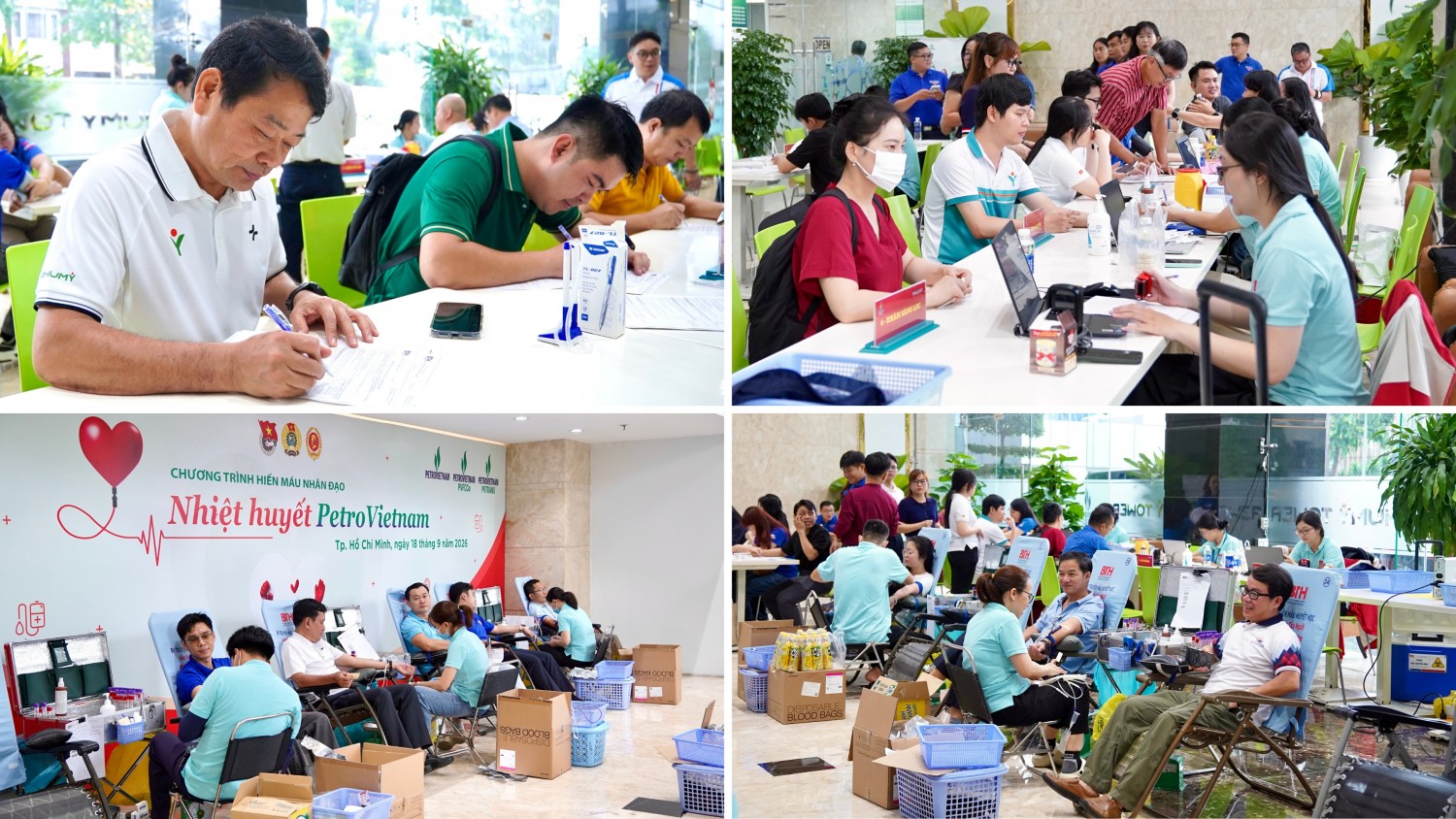 Đông đảo đoàn viên, người lao động có mặt từ sớm để tham gia chương trình