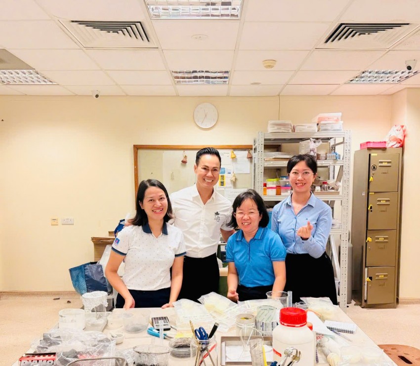 PGS.TS. Dương Minh Hải cùng các thầy cô PVU tham gia thực hiện 