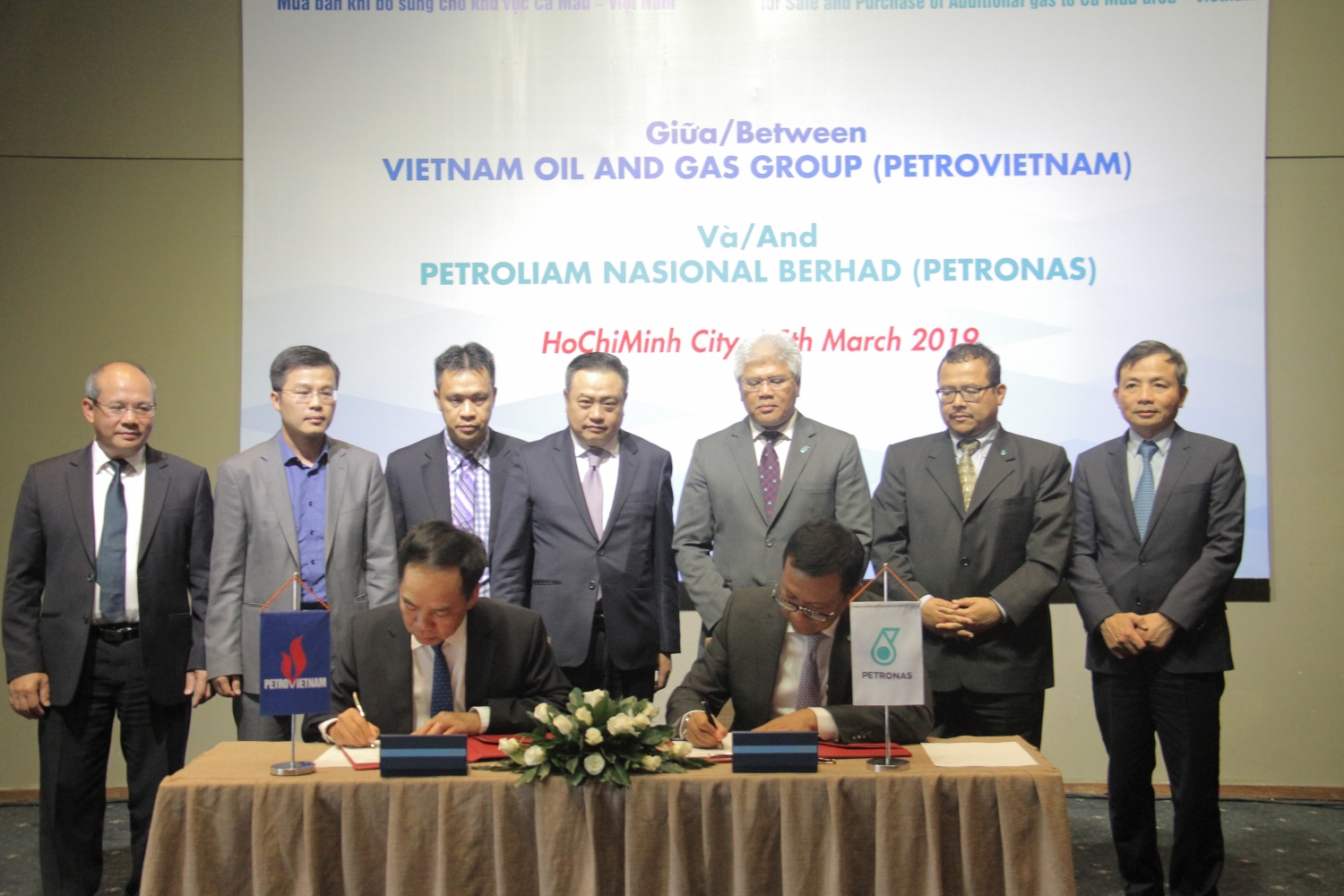 Petrovietnam and Petronas signs head of agreement for gas sale and purchase