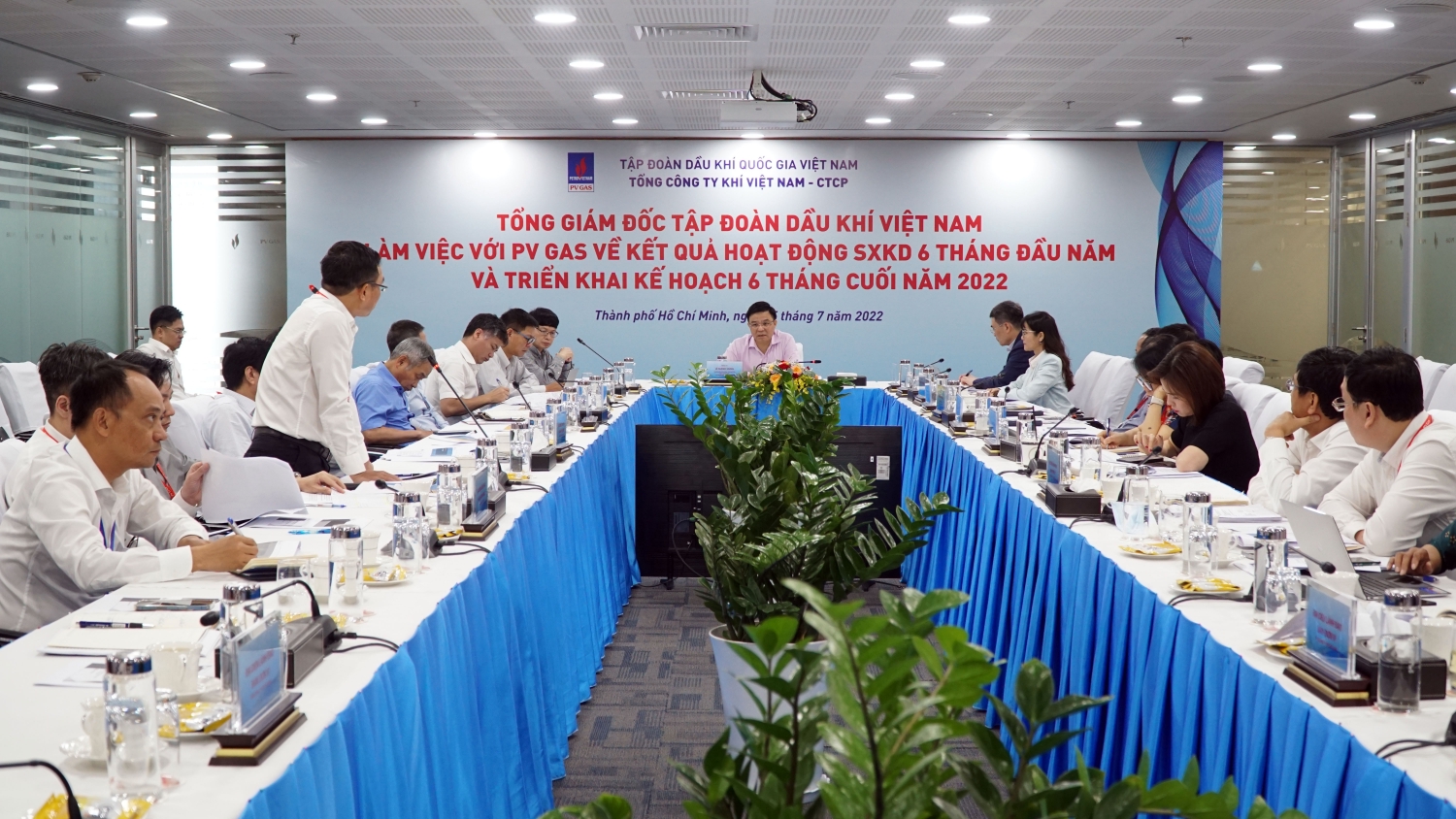 Tổng Giám đốc Petrovietnam Lê Mạnh Hùng trao đổi, chỉ đạo các vấn đề của PV GAS Tổng Giám đốc Petrovietnam Lê Mạnh Hùng trao đổi, chỉ đạo các vấn đề của PV GAS