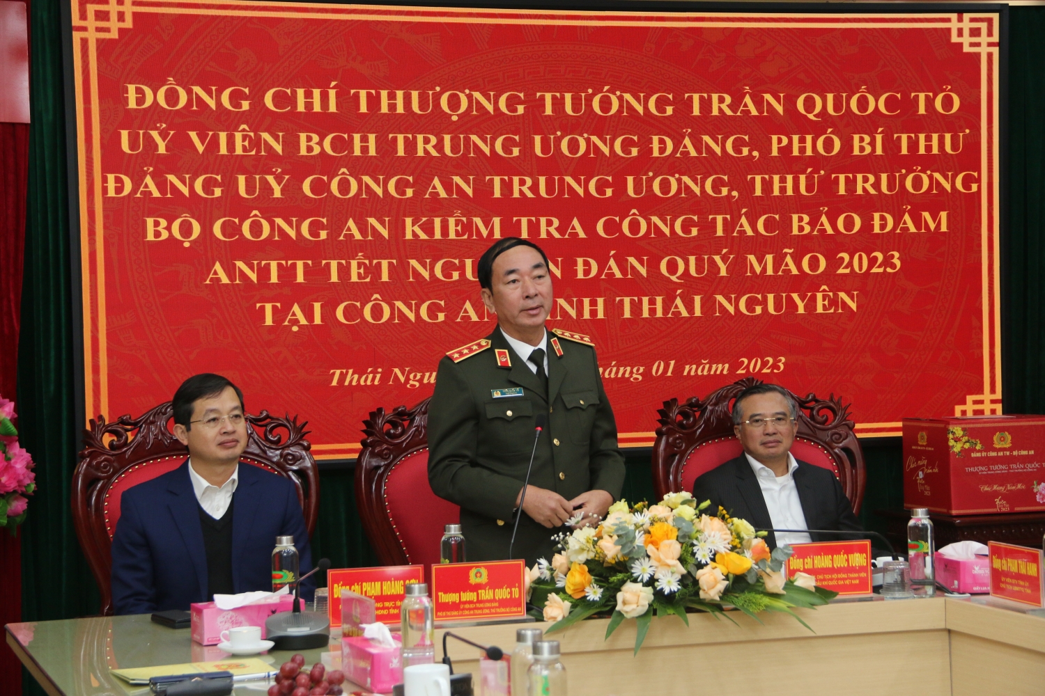 Lãnh đạo Bộ Công an và Petrovietnam thăm, làm việc tại tỉnh Thái Nguyên Lãnh đạo Bộ Công an và Petrovietnam thăm, làm việc tại tỉnh Thái Nguyên