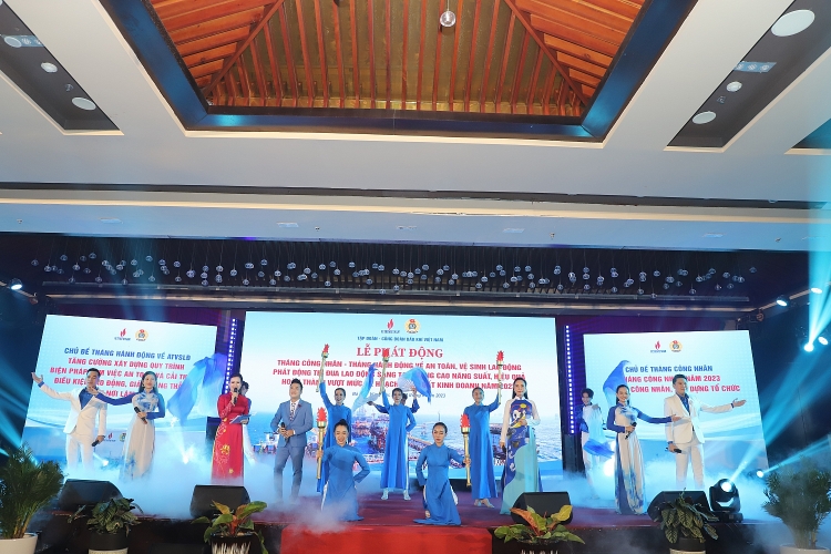 CĐ DKVN phát động Tháng Công nhân và tuyên dương người lao động Dầu khí tiêu biểu năm 2023 CĐ DKVN phát động Tháng Công nhân và tuyên dương người lao động Dầu khí tiêu biểu năm 2023