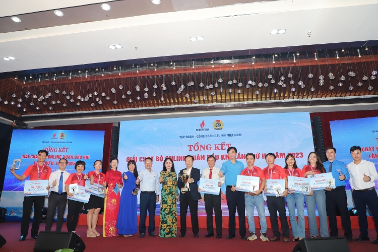CĐ DKVN tổng kết và trao Giải chạy bộ online Xuân Dầu khí 2023