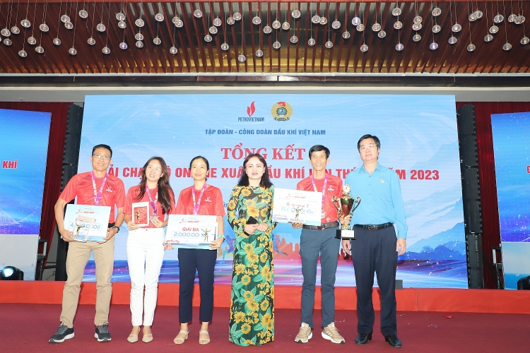 CĐ DKVN tổng kết và trao Giải chạy bộ online Xuân Dầu khí 2023