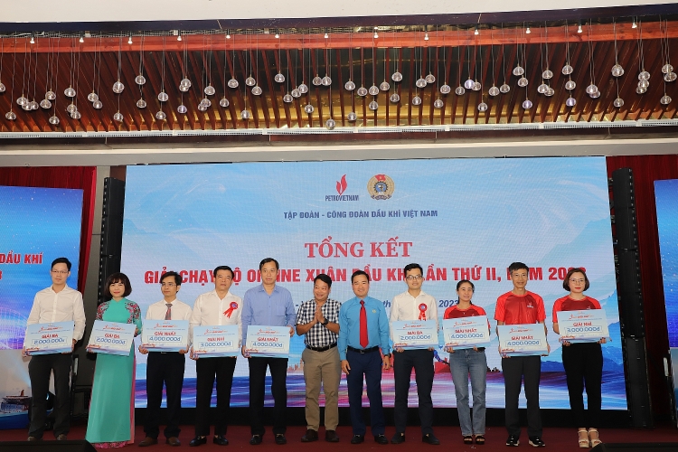 CĐ DKVN tổng kết và trao Giải chạy bộ online Xuân Dầu khí 2023