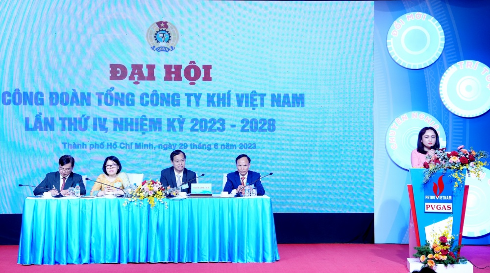 Đại hội Công đoàn Tổng công ty khí Việt Nam lần thứ IV nhiệm kỳ 2023-2028 nhận được những lời chúc mừng và chỉ đạo từ lãnh đạo Công đoàn DKVN, lãnh đạo Đảng ủy PV GAS Đại hội Công đoàn Tổng công ty khí Việt Nam lần thứ IV nhiệm kỳ 2023-2028 nhận được những lời chúc mừng và chỉ đạo từ lãnh đạo Công đoàn DKVN, lãnh đạo Đảng ủy PV GAS