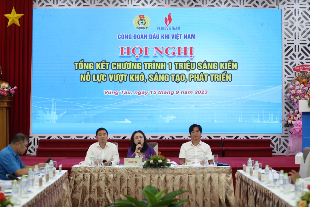 Công đoàn Dầu khí tổng kết chương trình “01 triệu sáng kiến” CĐ DKVN tổng kết chương trình “01 triệu sáng kiến”: Hơn 7.000 sáng kiến, làm lợi hơn 9.000 tỷ đồng