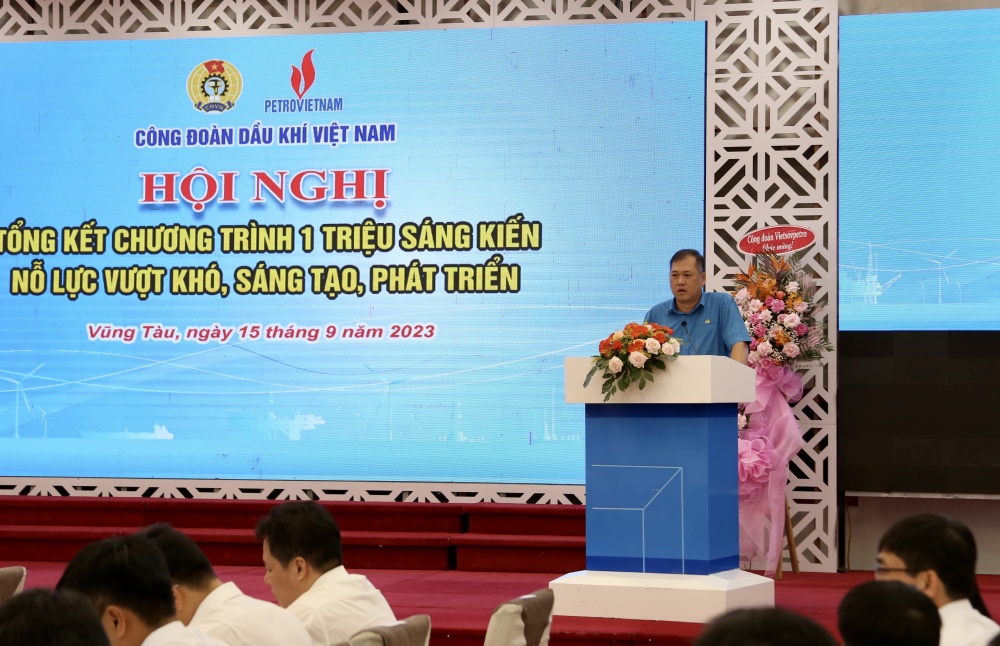 Công đoàn Dầu khí tổng kết chương trình “01 triệu sáng kiến” CĐ DKVN tổng kết chương trình “01 triệu sáng kiến”: Hơn 7.000 sáng kiến, làm lợi hơn 9.000 tỷ đồng