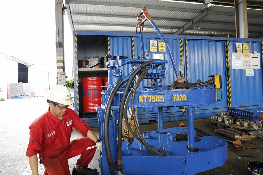 Lãnh đạo Công đoàn DKVN thăm thực tế các sáng kiến của PV Drilling
