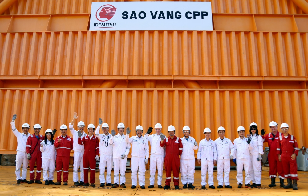 Chủ tịch HĐTV Petrovietnam Hoàng Quốc Vượng thăm và làm việc tại cụm giàn Sao Vàng - Đại Nguyệt