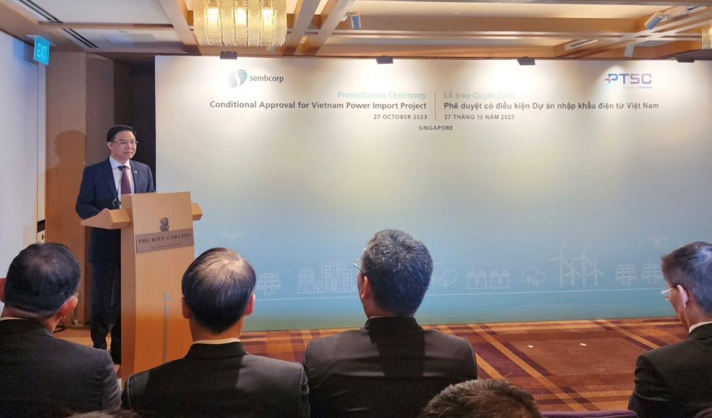 Singapore trao giấy phép nhập khẩu điện có điều kiện cho Dự án nhập khẩu điện từ Việt Nam