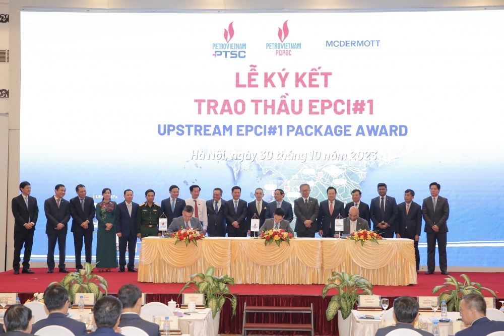 trước sự chứng kiến của Thủ tướng Chính phủ Phạm Minh Chính, Tập đoàn Dầu khí Quốc gia Việt Nam (Petrovietnam) cùng các đối tác đã ký kết các hợp đồng liên quan và triển khai chuỗi dự án khí điện Lô B - Ô Môn trước sự chứng kiến của Thủ tướng Chính phủ Phạm Minh Chính, Tập đoàn Dầu khí Quốc gia Việt Nam (Petrovietnam) cùng các đối tác đã ký kết các hợp đồng liên quan và triển khai chuỗi dự án khí điện Lô B - Ô Môn