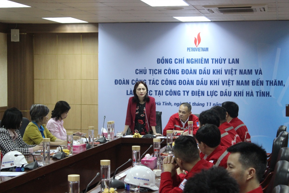 Công đoàn Dầu khí Việt Nam làm việc tại Nhà máy Nhiệt điện Vũng Áng 1 Công đoàn Dầu khí Việt Nam làm việc tại Nhà máy Nhiệt điện Vũng Áng 1
