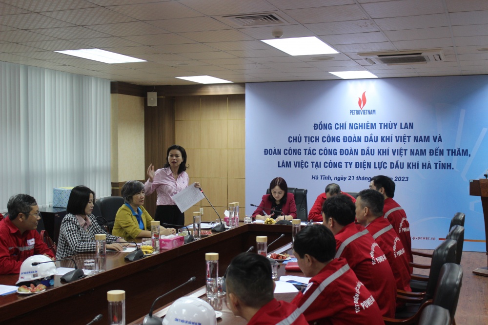 Công đoàn Dầu khí Việt Nam làm việc tại Nhà máy Nhiệt điện Vũng Áng 1 Công đoàn Dầu khí Việt Nam làm việc tại Nhà máy Nhiệt điện Vũng Áng 1