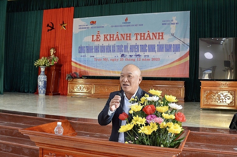 Khánh thành Nhà văn hóa xã Trực Mỹ, tỉnh Nam Định do Petrovietnam/Vietsovpetro tài trợ 9 tỷ đồng Khánh thành Nhà văn hóa xã Trực Mỹ, tỉnh Nam Định do Petrovietnam/Vietsovpetro tài trợ 9 tỷ đồng