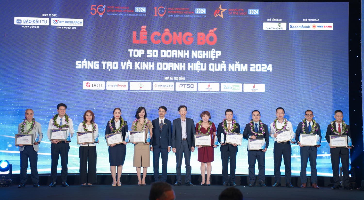 Petrovietnam được vinh danh Top đầu các doanh nghiệp Sáng tạo và Kinh doanh hiệu quả Việt Nam 2024 Petrovietnam được vinh danh Top đầu các doanh nghiệp Sáng tạo và Kinh doanh hiệu quả Việt Nam 2024