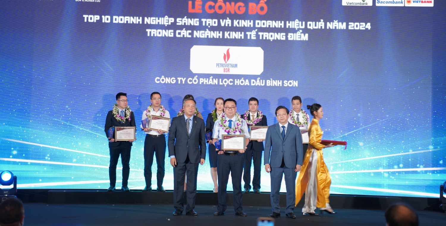 Petrovietnam được vinh danh Top đầu các doanh nghiệp Sáng tạo và Kinh doanh hiệu quả Việt Nam 2024 Petrovietnam được vinh danh Top đầu các doanh nghiệp Sáng tạo và Kinh doanh hiệu quả Việt Nam 2024