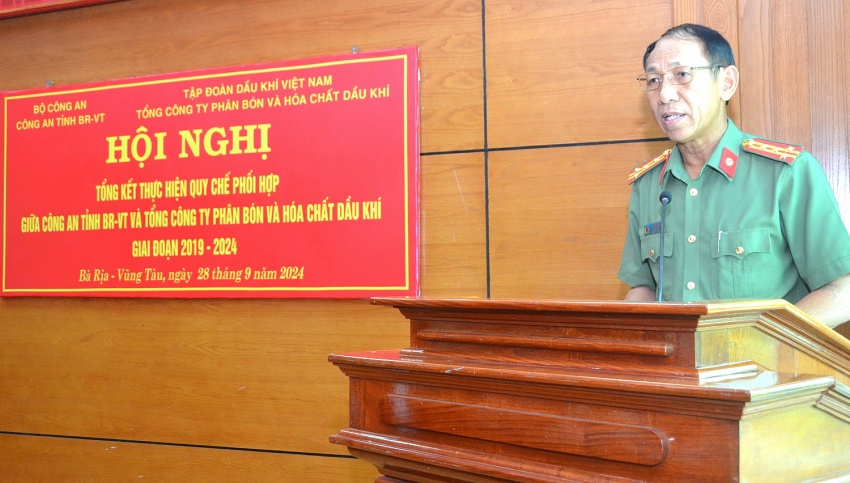 Công an tỉnh BR-VT và PVFCCo phối hợp bảo vệ an ninh – trật tự, an toàn các công trình dầu khí Công an tỉnh BR-VT và PVFCCo phối hợp bảo vệ an ninh – trật tự, an toàn các công trình dầu khí