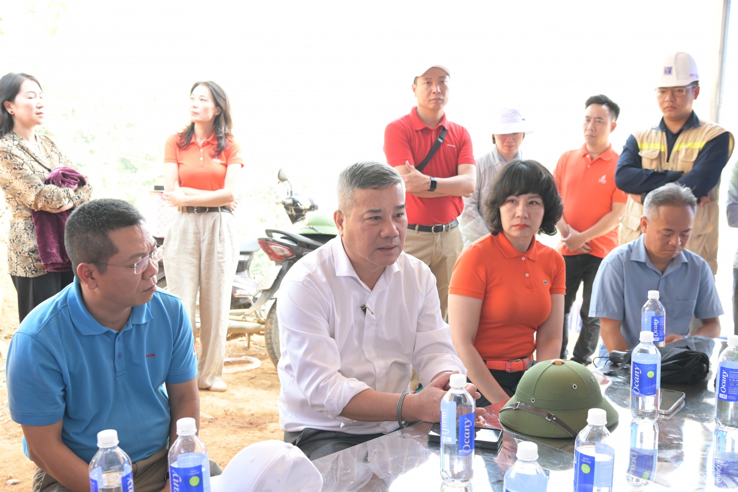 Petrovietnam khảo sát tiến độ thi công dự án tái thiết thôn Kho Vàng Petrovietnam khảo sát tiến độ thi công dự án tái thiết thôn Kho Vàng