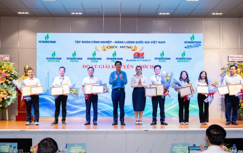 PVU đạt giải Khuyến khích toàn đoàn.