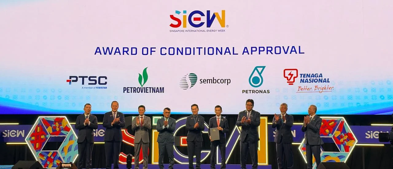 Representatives of the parties attending the Conditional Acceptance Ceremony